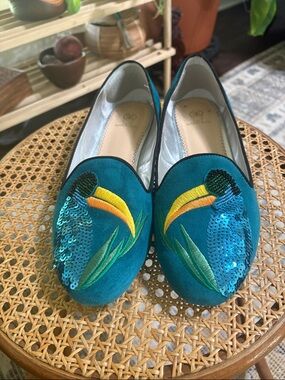 Rara Avis sequined flats. Size 11